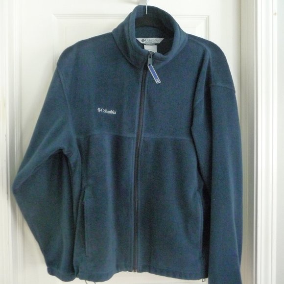 Columbia Other - Columbia Men's Indigo Teal Zip Fleece Jacket-Large